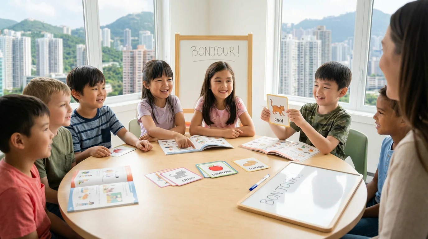 French language class at Interactive French Hong Kong