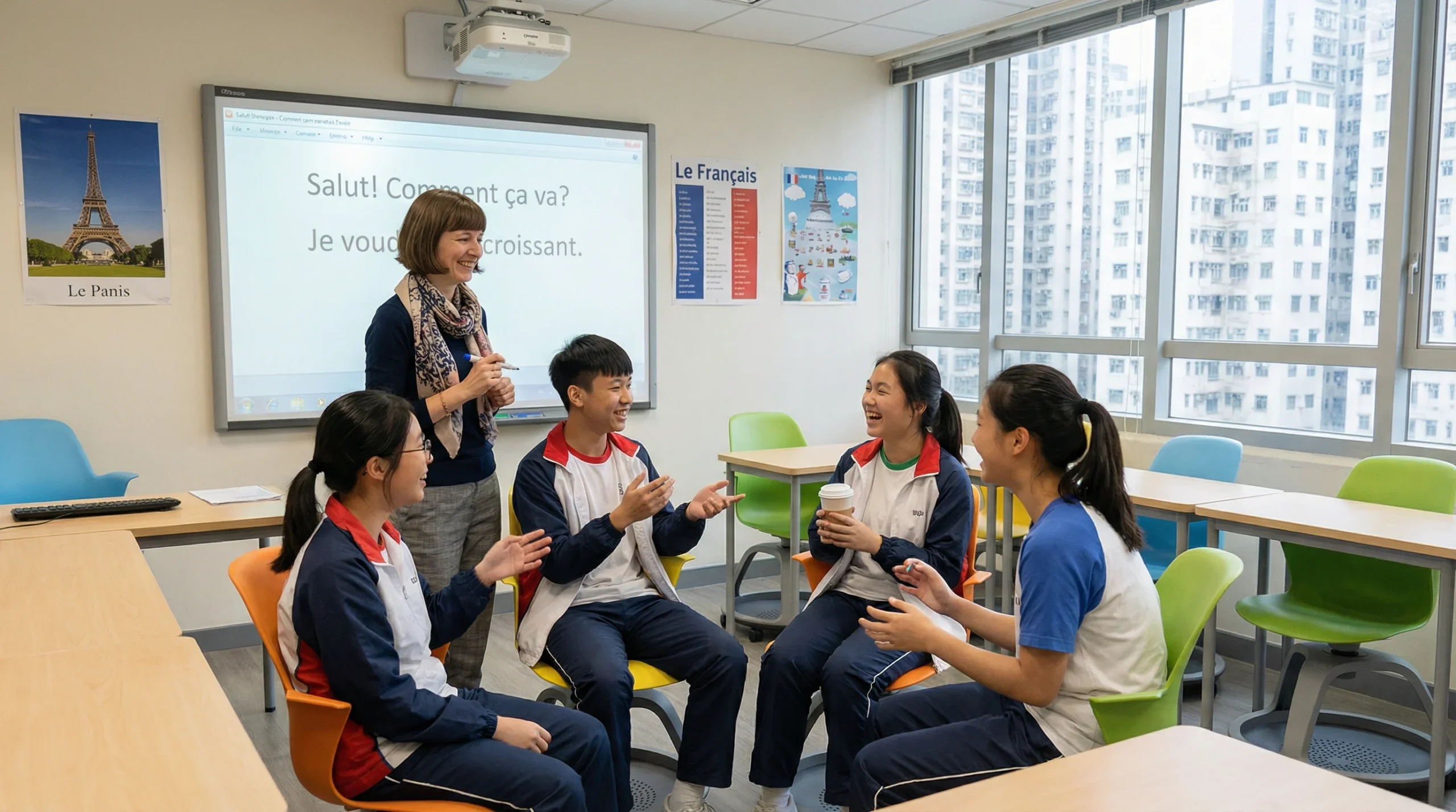 French lesson for teenagers at Interactive French Hong Kong
