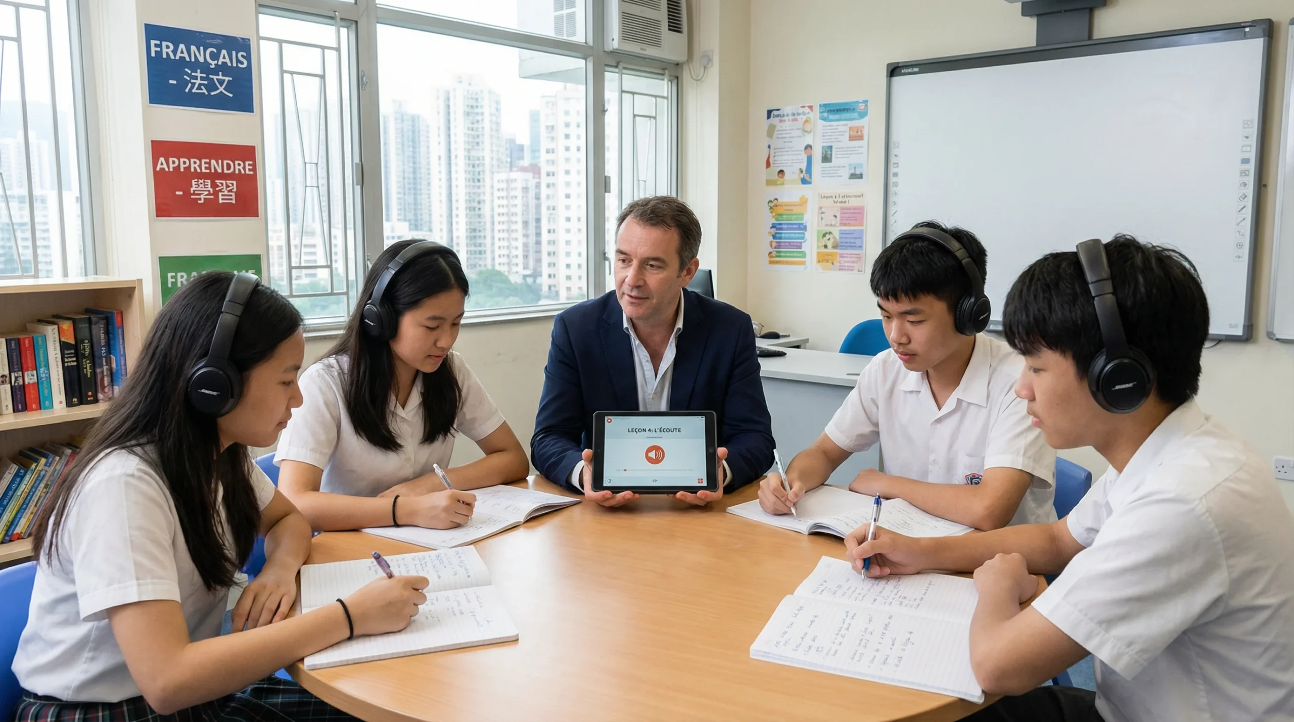 French lesson for teenagers at Interactive French Hong Kong