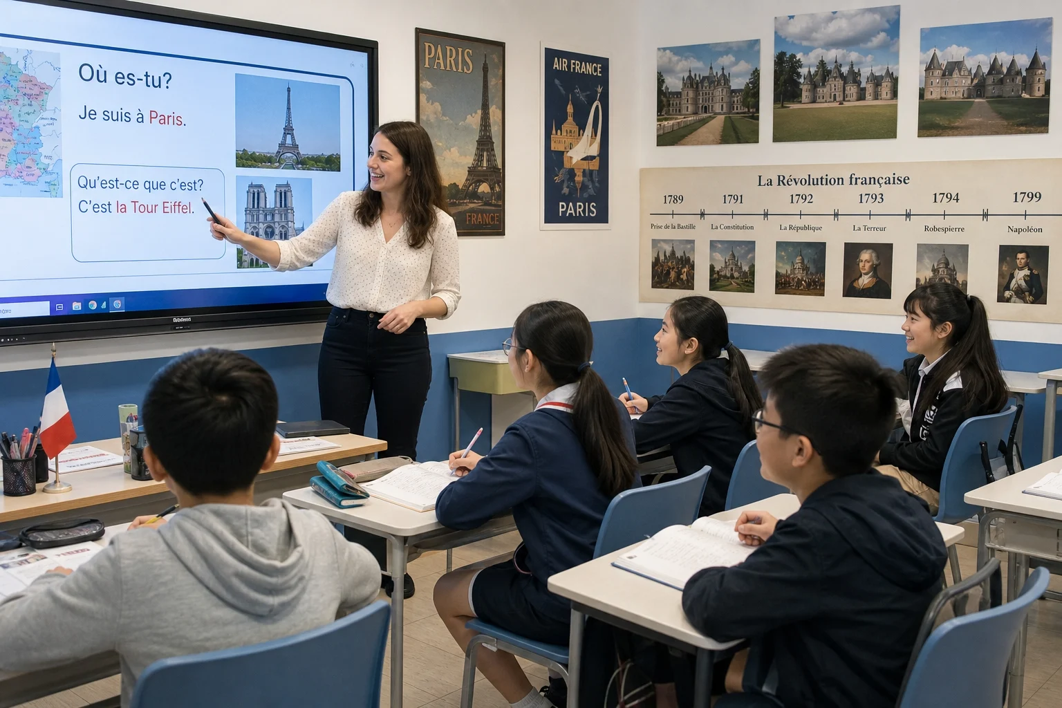 Interactive French learning group in Hong Kong
